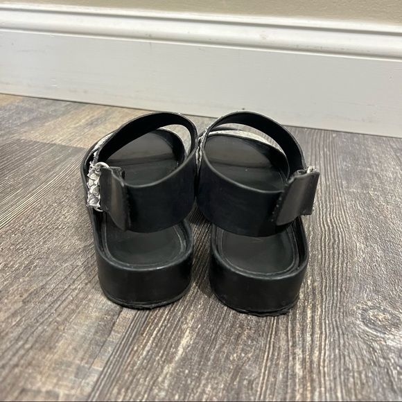 VINCE Marett Python Snake Print Flatform leather platform - Picture 6 of 11